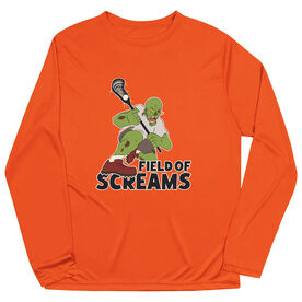 Guys Lacrosse Long Sleeve Performance Tee - Field of Screams