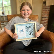 Hockey Premier Frame - Dear Mom Heart