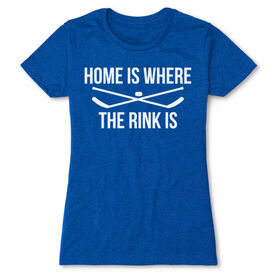 Hockey Women's Everyday Tee - Home Is Where The Rink Is