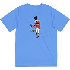 Baseball Short Sleeve Performance Tee - Cracking Dingers [Adult Large/Light Blue] - SS