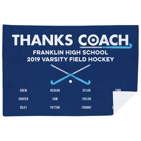 Field Hockey Premium Blanket - Thanks Coach (Horizontal)