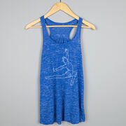 Gymnastics Flowy Racerback Tank Top - Gymnast Sketch