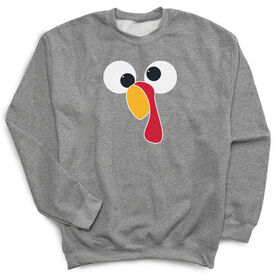 Crew Neck Sweatshirt - Goofy Turkey
