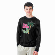 Guys Lacrosse Long Sleeve Performance Tee - Lax Lizard