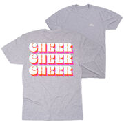 Cheerleading Short Sleeve T-Shirt - Retro Cheer (Back Design)