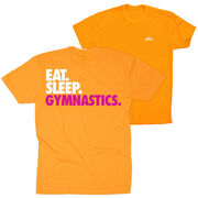 Gymnastics Short Sleeve T-Shirt - Eat. Sleep. Gymnastics. (Back Design)