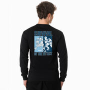 Hockey Tshirt Long Sleeve - Survival of the Fittest (Back Design)