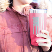 Softball 20 oz. Double Insulated Tumbler - Flag