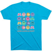 Cheerleading Short Sleeve T-Shirt - Cheer Makes Me Happy