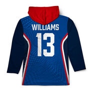Custom Team Lightweight Long Sleeve ShieldDri Hoodie - Guys Lacrosse