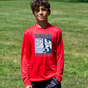 Hockey Long Sleeve Performance Tee - Survival of the Fittest