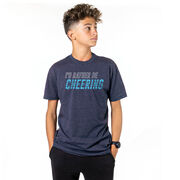 Cheerleading Short Sleeve T-Shirt - I'd Rather Be Cheering