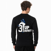 Baseball Tshirt Long Sleeve - 3 Up 3 Down  (Back Design)