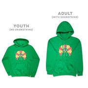 Girls Lacrosse Hooded Sweatshirt - Goofy Turkey Player