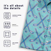 Hockey Performance Short Sleeve Button Down Shirt - Cross Check