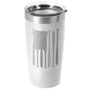 Baseball 20 oz. Double Insulated Tumbler - Flag