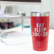 Soccer 20 oz. Double Insulated Tumbler - Eat Sleep Soccer