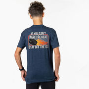Hockey Short Sleeve T-Shirt - If You Can't Take the Heat (Back Design)