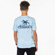 Lacrosse Short Sleeve T-Shirt - Just Chillax'n (Back Design)