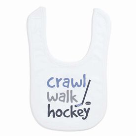 Hockey Baby Bib - Crawl Walk Hockey