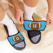 Football Repwell&reg; Slide Sandals - Football With Number