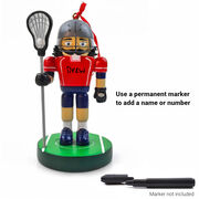 Guys Lacrosse Nutcracker Resin Ornament