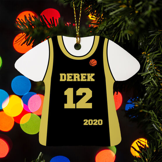 Basketball Ornament Personalized Jersey Chalktalksports