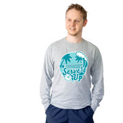 Pickleball Tshirt Long Sleeve - Serve's Up