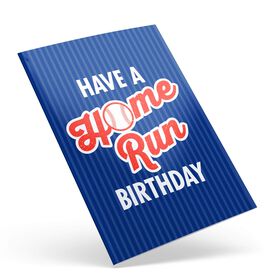 Baseball Birthday Greeting Card - Home Run