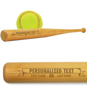 Engraved Mini Softball Bat - Banner