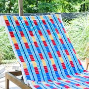 Swimming Premium Beach Towel - Swim Lanes