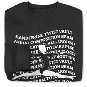 Gymnastics Crewneck Sweatshirt - Gymnastics Words