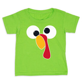 Toddler Short Sleeve Shirt - Goofy Turkey