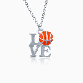 Love Basketball Necklace