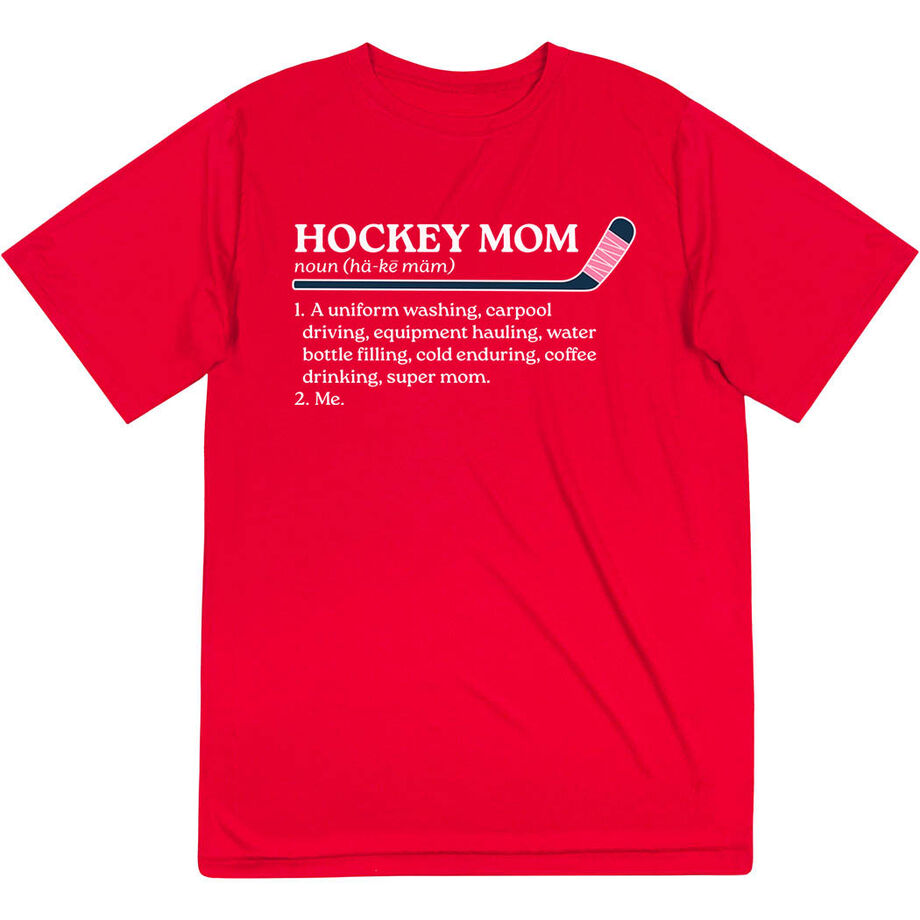 Hockey Short Sleeve Performance Tee - Hockey Mom Definition