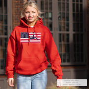 Soccer Hooded Sweatshirt - Patriotic Soccer