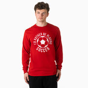 Soccer Tshirt Long Sleeve - I'd Rather Be Playing Soccer (Round)