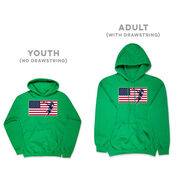 Guys Lacrosse Hooded Sweatshirt - Patriotic Lacrosse