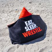 Wrestling Hooded Towel - Eat Sleep Wrestle