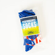 Hockey Woven Mid-Calf Socks - Patriotic (Red/White/Blue)