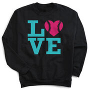 Softball Crewneck Sweatshirt - Love Softball