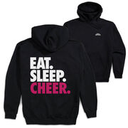 Cheerleading Hooded Sweatshirt - Eat Sleep Cheer (Back Design)