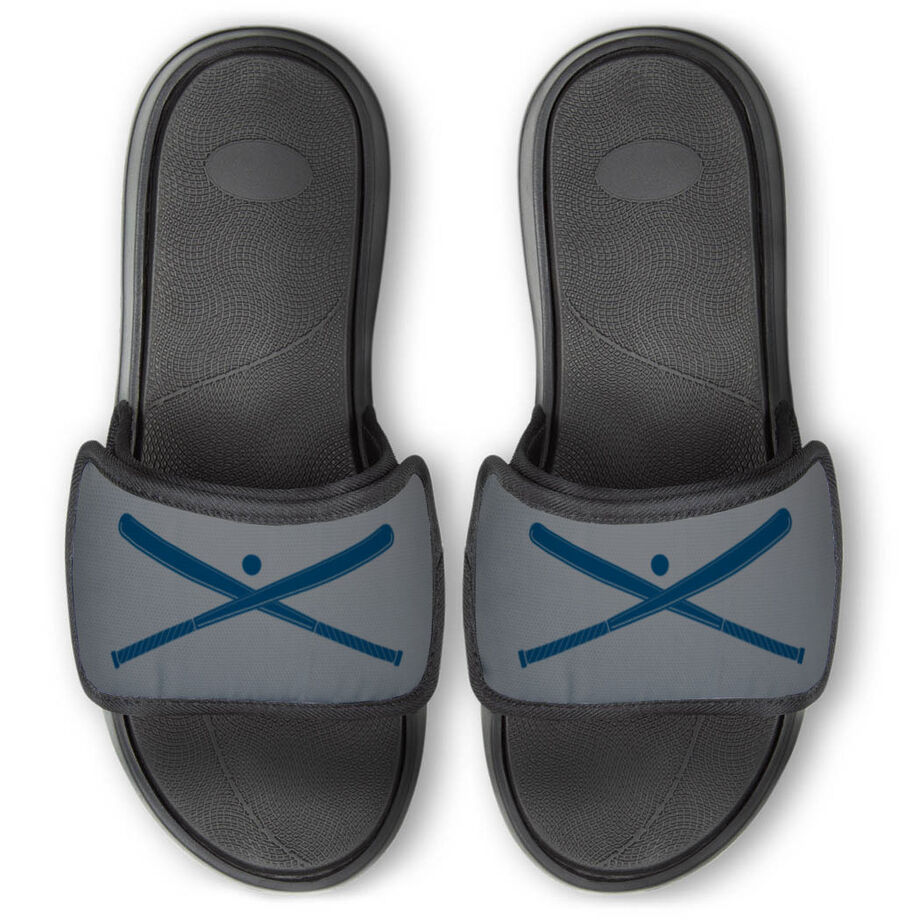 Baseball Repwell&reg; Slide Sandals - Crossed Bats with Ball