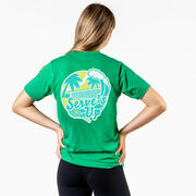 Tennis Short Sleeve T-Shirt - Serve's Up (Back Design)