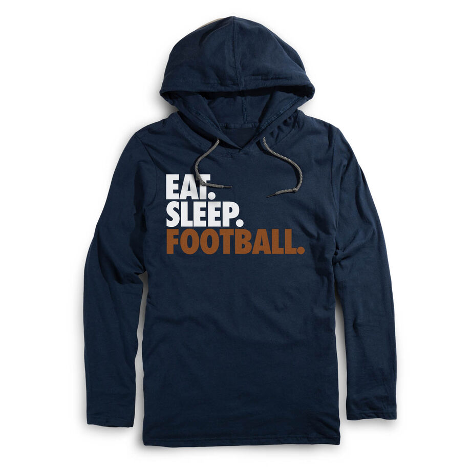 Men's Football Lightweight Hoodie - Eat Sleep Football