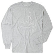 Gymnastics Tshirt Long Sleeve - Gymnast Sketch