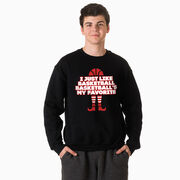 Basketball Crewneck Sweatshirt  - Basketball's My Favorite