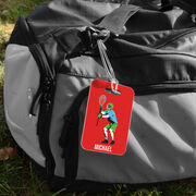 Guys Lacrosse Bag/Luggage Tag - Personalized Goalie