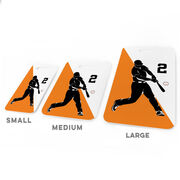 Baseball Bag/Luggage Tag - Personalized Baseball Player Silhouette Guy