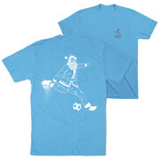 Soccer Short Sleeve T-Shirt - Santa Player (Back Design)